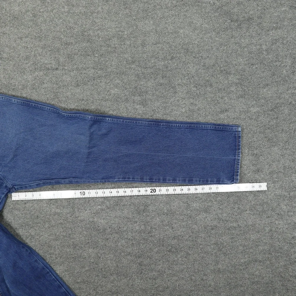 Wrangler 13MWZ Jeans Mens 36x32 Blue Regular Fit Straight Leg Denim Medium Wash